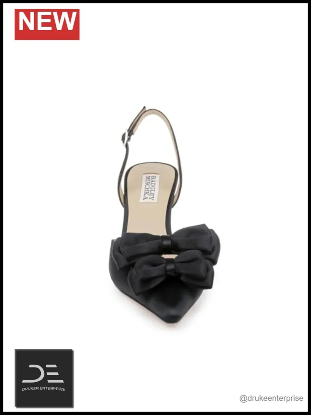 Silk Slingback Pointed Toe Stiletto Heel Pump Bow